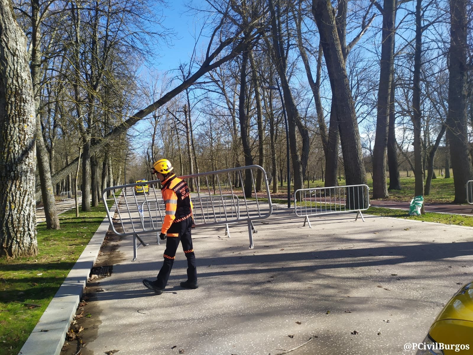 Fotos: El fuerte viento está provocando numerosos incidentes en Burgos