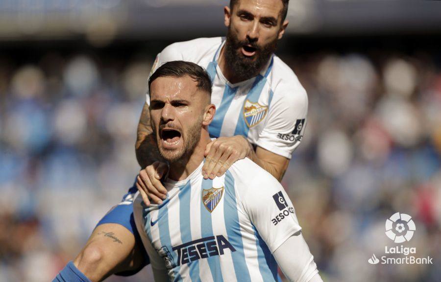 Andaluces y burgaleses empataron a dos en La Rosaleda.