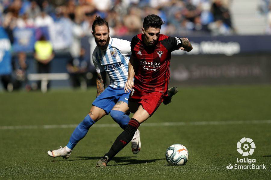 Andaluces y burgaleses empataron a dos en La Rosaleda.