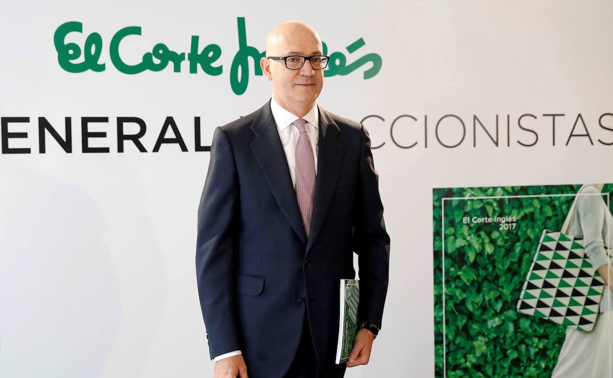 Jesús Nuño de la Rosa,en la última junta general de El Corte Inglés.