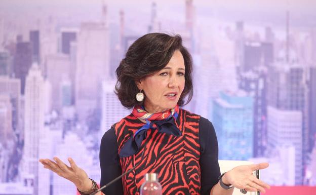 La presidenta del Santander, Ana Botín. 