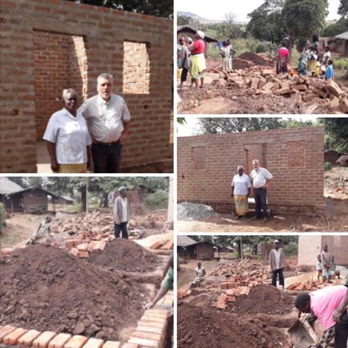 Los propios damnificados participaron en la construcción de las nuevas viviendas. 