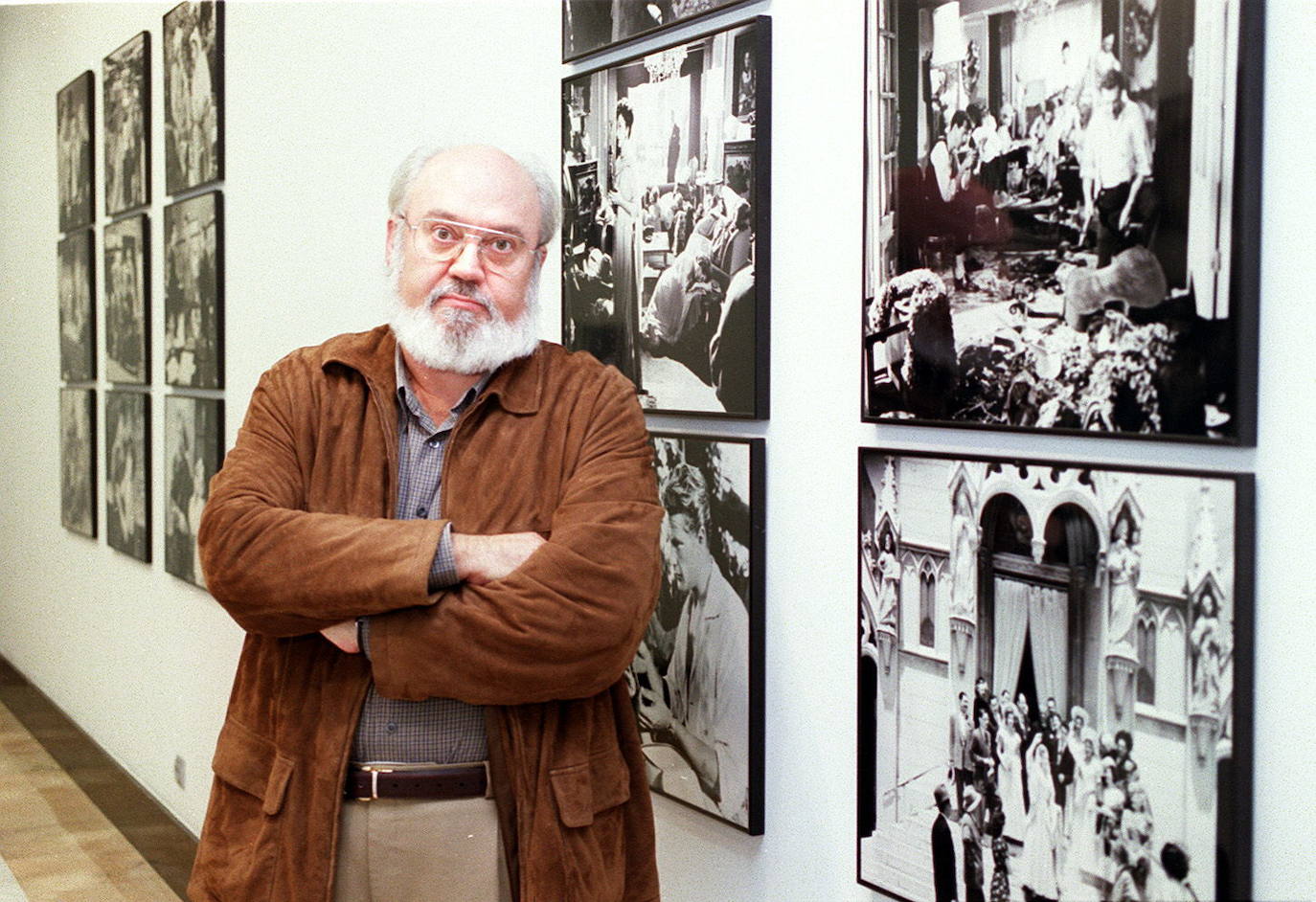 José Luis Cuerda, director de cine y productor, en la Filmoteca de Cantabria en 2002.