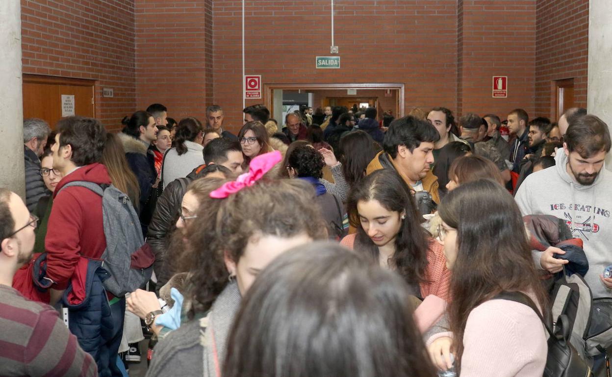 Examen del MIR en el Aulario del Campos Esgueva de Valladolid el pasado enero. 