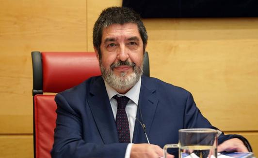 Manuel Mitadiel, gerente de Sacyl, durante s comparecencia en las Cortes. 