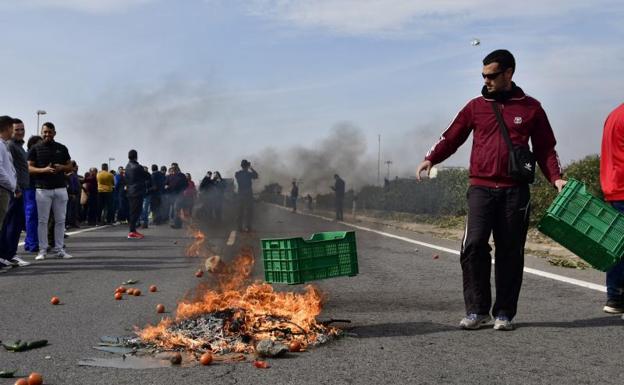 Protestas en El Egido (Almería).