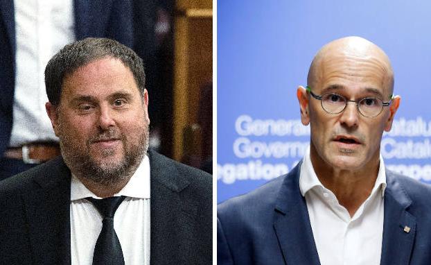 Oriol Junqueras y Raül Romeva. 