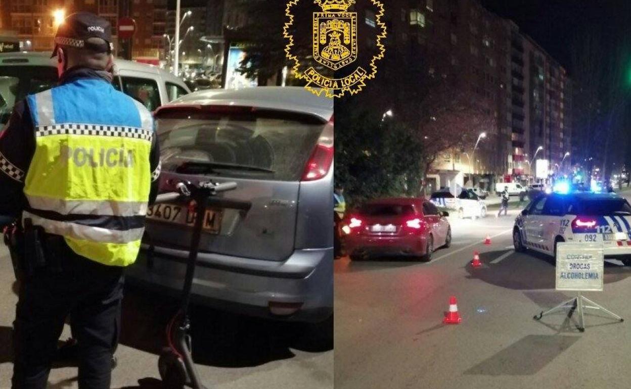 Imagen del control de droga y alcohol. en la avenida Derechos Humanos.