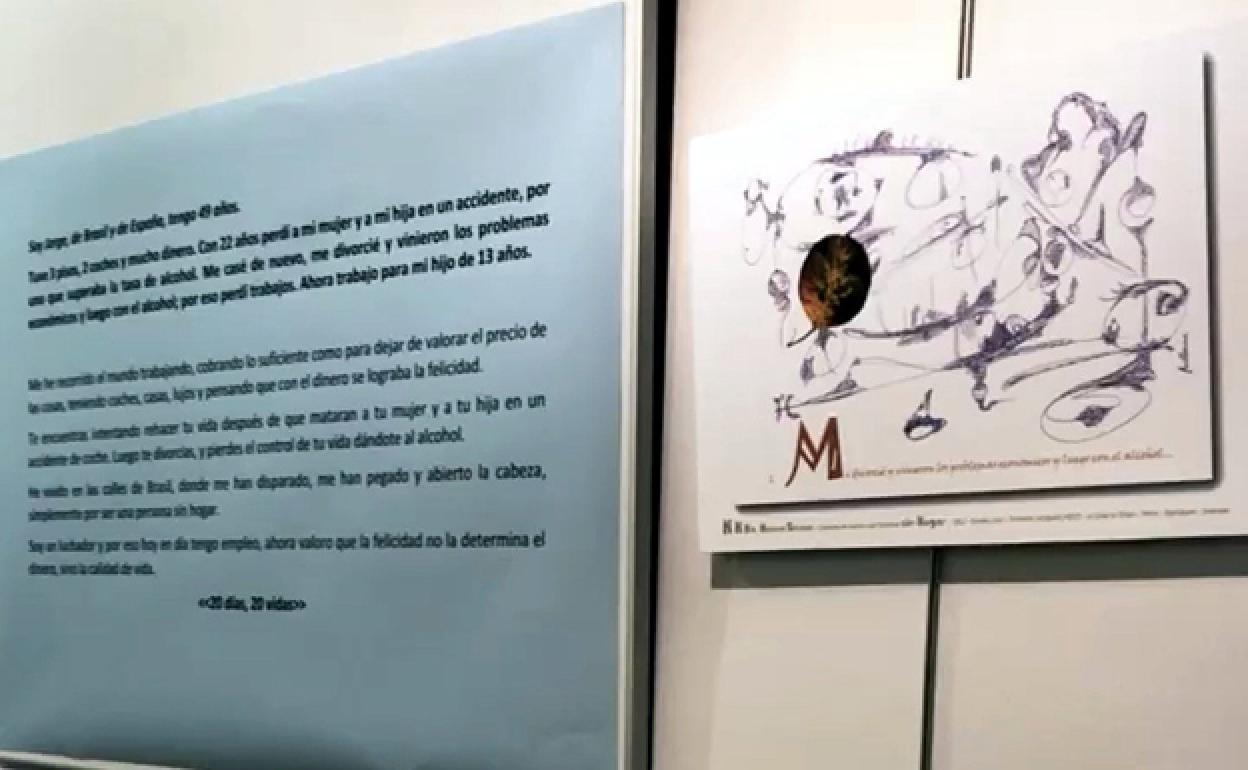 Una de las obras de la exposición. 
