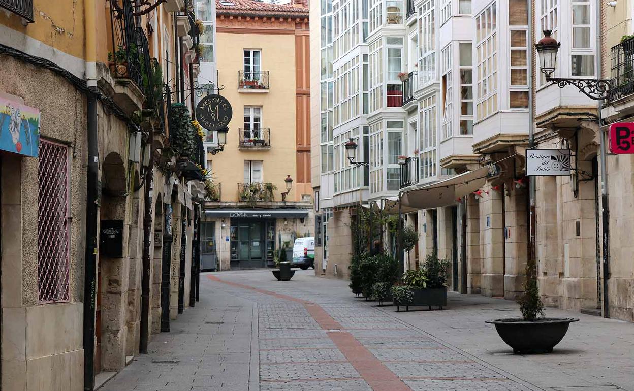 El centro de Burgos este miércoles.