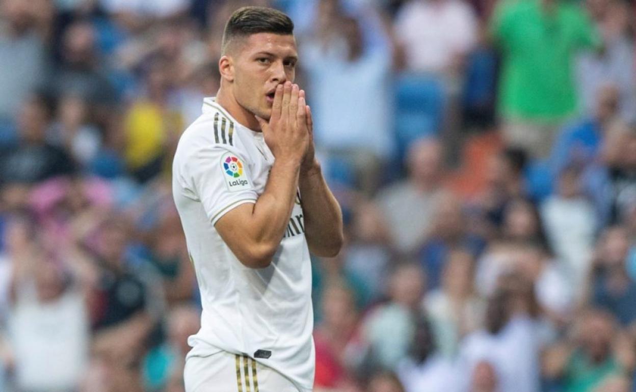 Luka Jovic, delantero del Real Madrid.