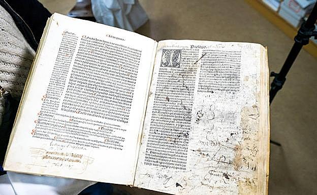 Imagen del documento hallado en el monasterio burgalés