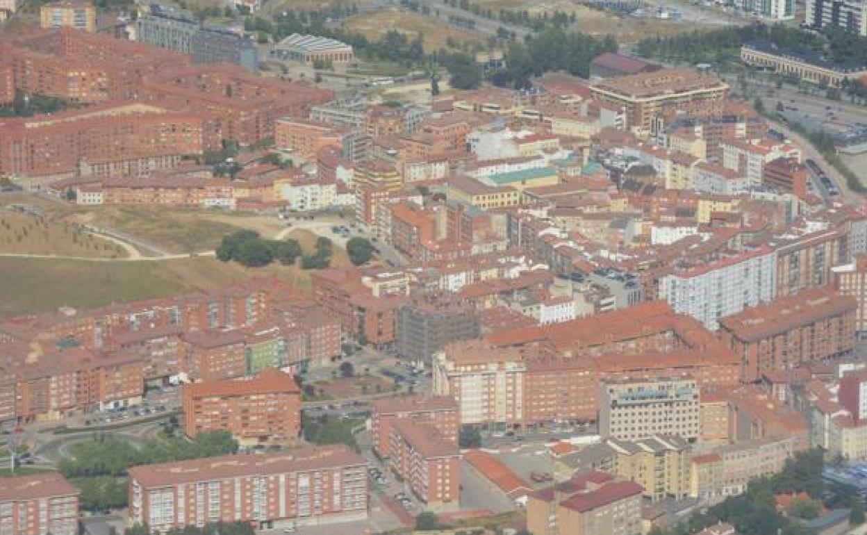 Imagen aéres de Burgos. 