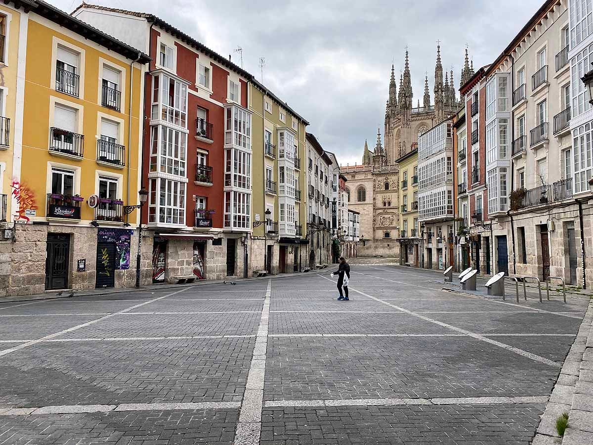 Un atípico Domingo de Pascua en Burgos.