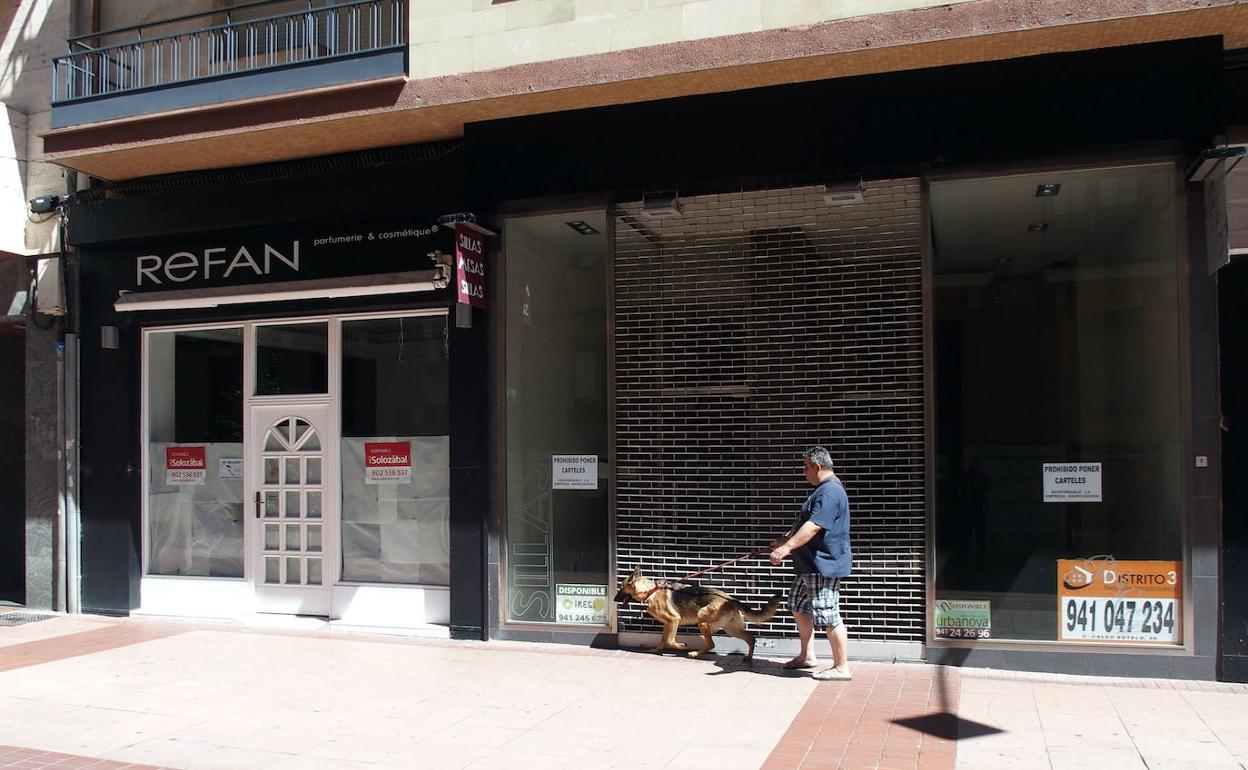 Tiendas cerradas en Logroño 