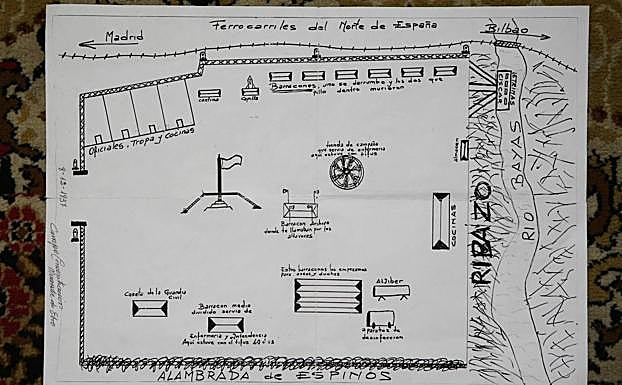 Plano del campo de concentración