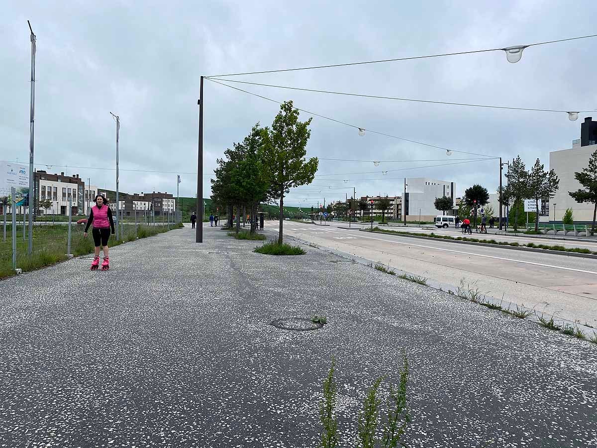 Un corredor a primera hora en Aranda de Duero.