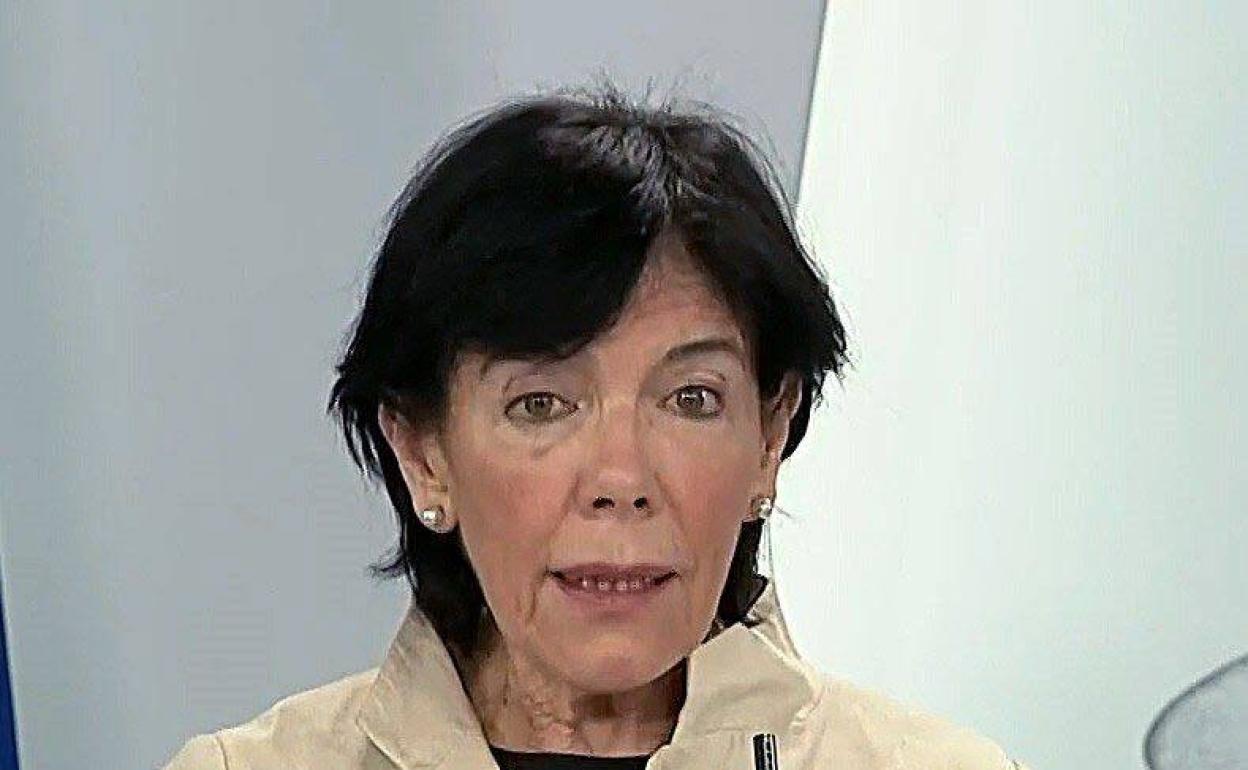 Isabel Celaá, ministra de Educación.