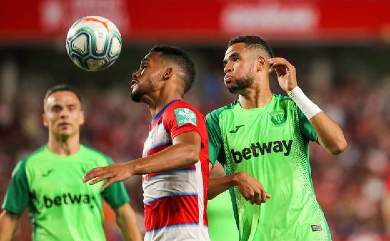 Yangel Herrera, en el partido del Granada contra el Leganés. 