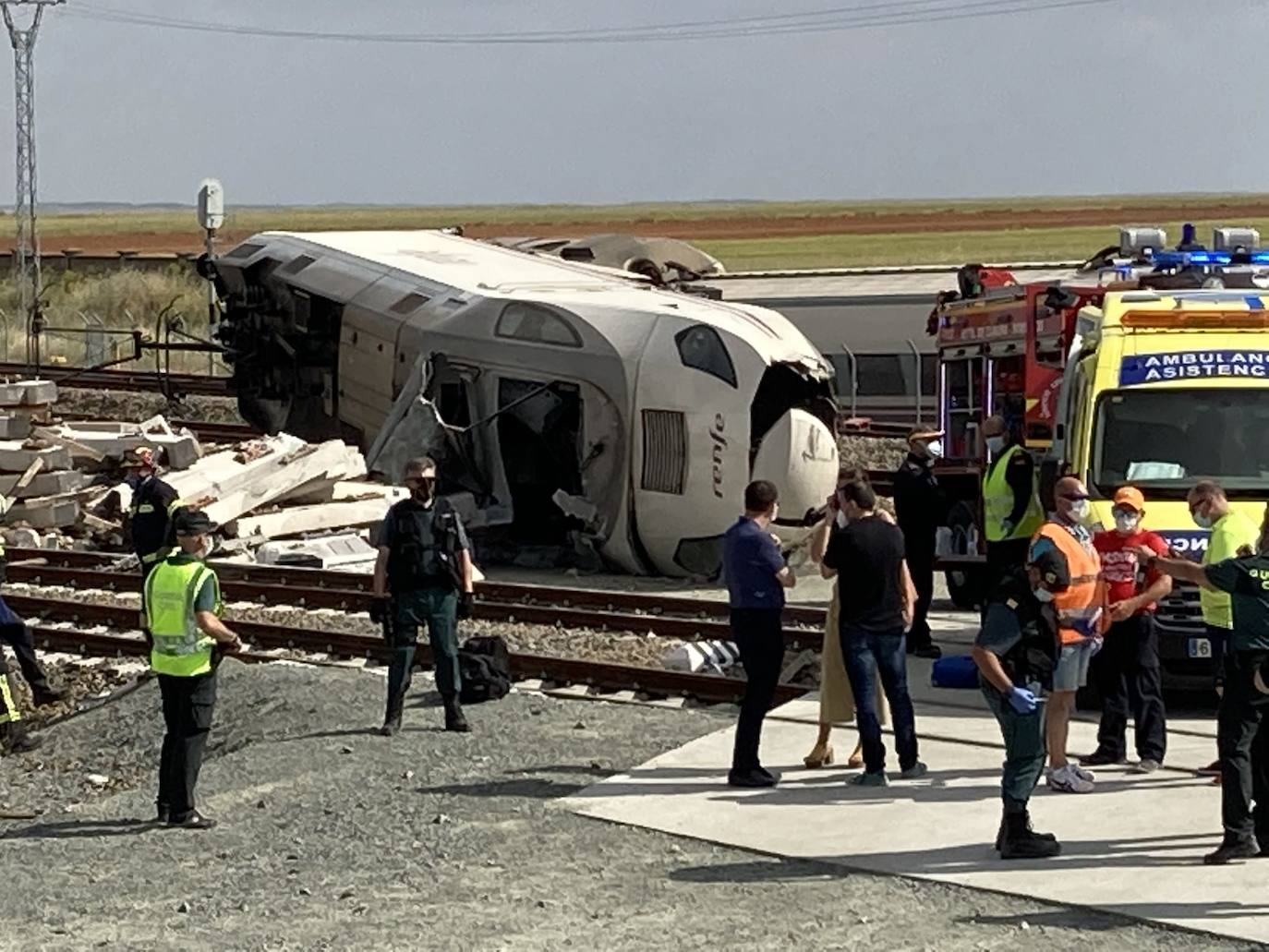 Estado en el que ha quedado la locomotora.