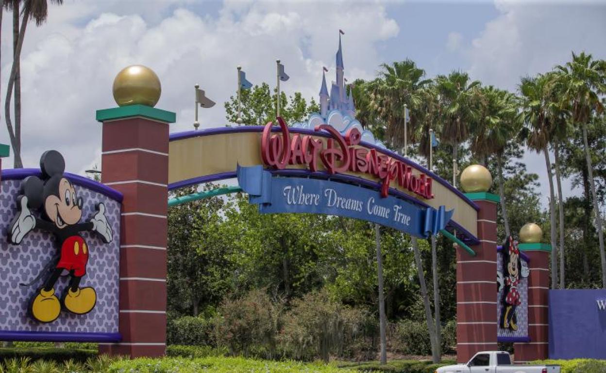 Imagen de la entrada al complejo de Disney World, en Orlando. 