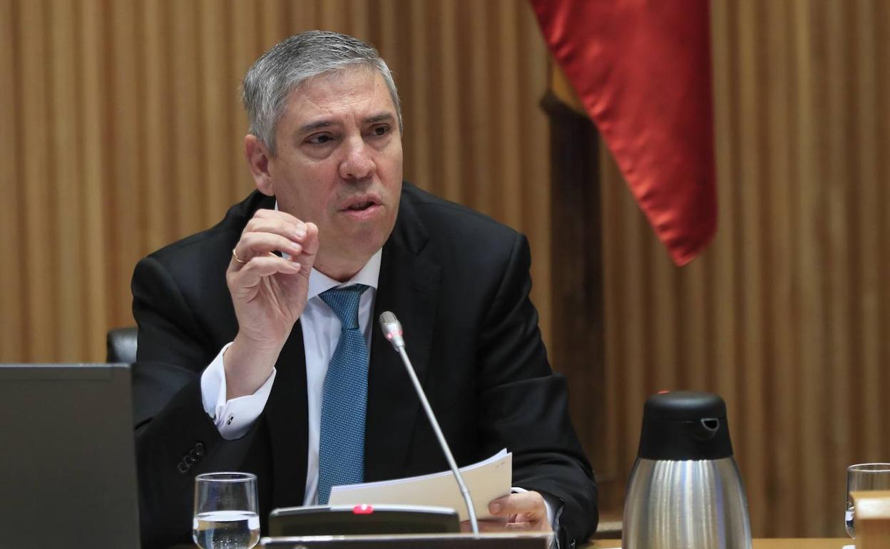 El presidente de Anfac, José Vicente de los Mozos, en el Congreso. 