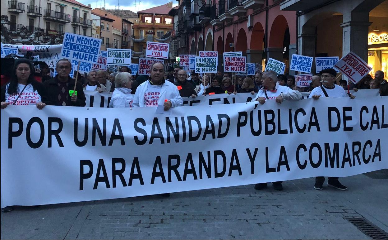 La Coordinadora por la Sanidad de Aranda piden que se retornen las consultas presenciales