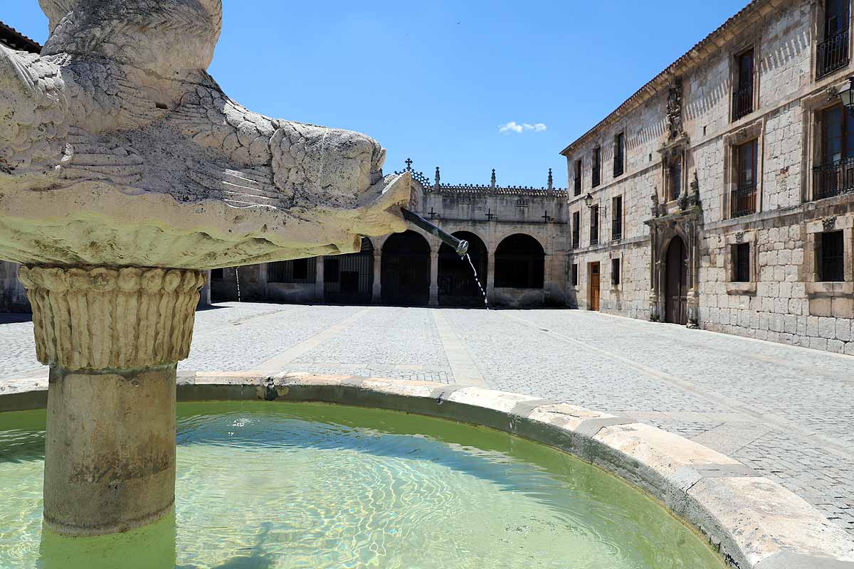 El recinto de El Parral permanece cerrado, al igual que el monasterio de las Huelgas | Hasta estos puntos se han acercado muchos burgaleses hoy para sacar una foto «histórica» mientras que la tradicional jira por El Parral tendrá que esperar un año más. 