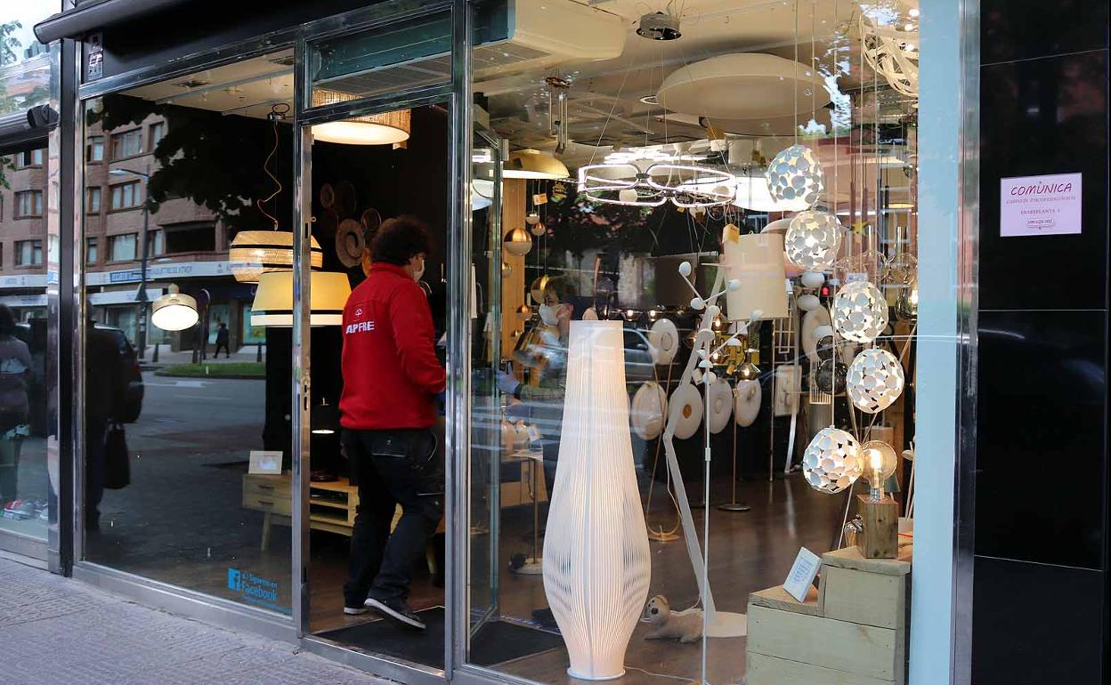 Los pequeños comercios de Burgos han sufrido el parón por el confinameinto. 