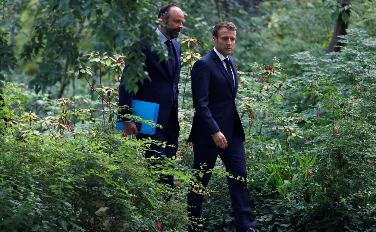 El presidente francés, Enmanuel Macron, tras presentar el pasado viernes Edouard Philippe como primer ministro 