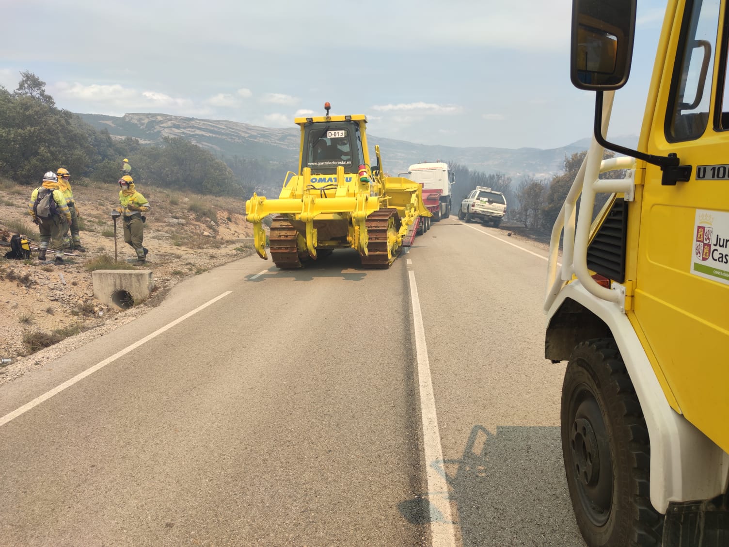 Fotos: Incendio en Junta de Traslaloma