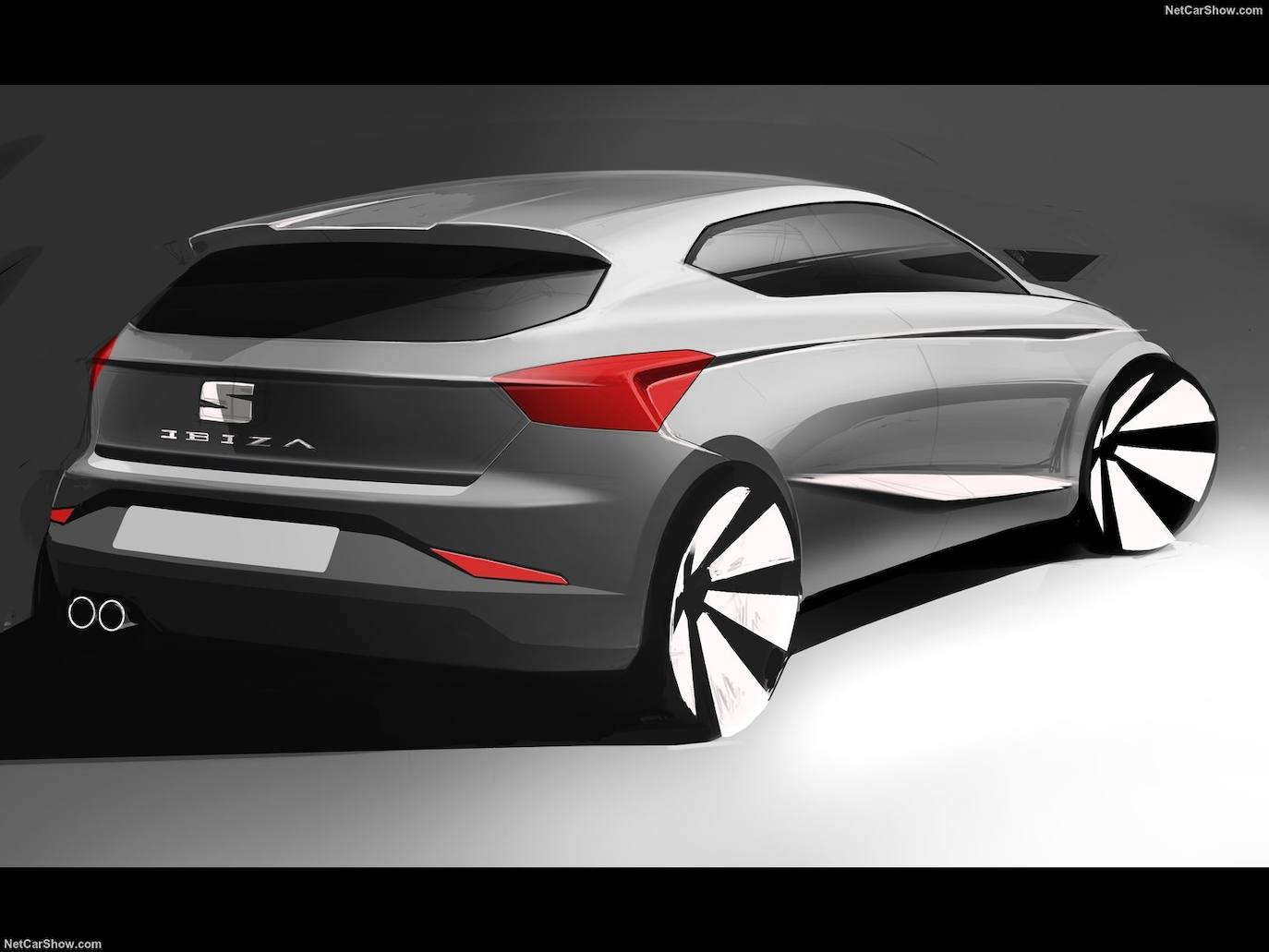 Boceto del Seat Ibiza 