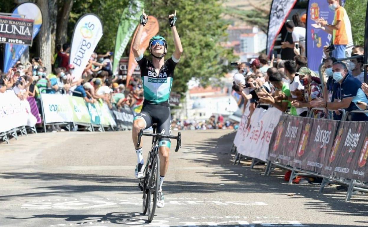 Felix Grossschartner (Bora), ganador de la primera etapa de la Vuelta a Burgos