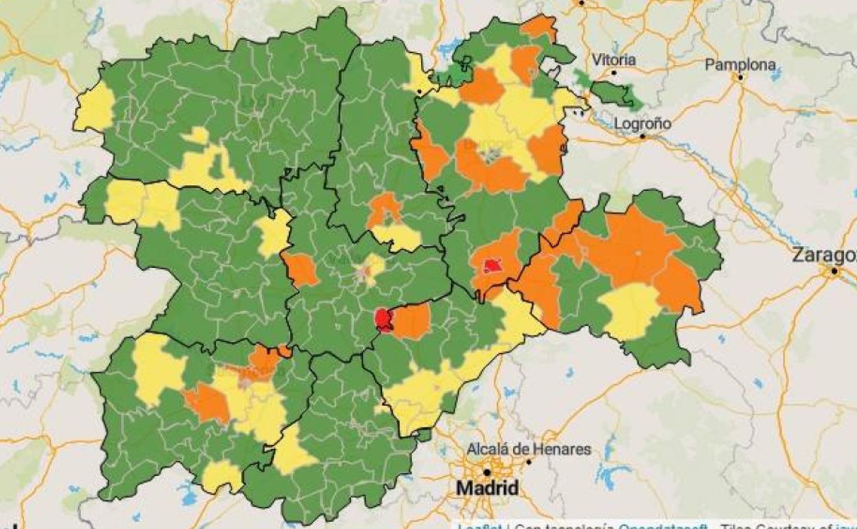 Diez zonas básicas de Burgos en riesgo de confinamiento al estar por encima de cinco casos positivos por covid por cada 10.000 habitantes