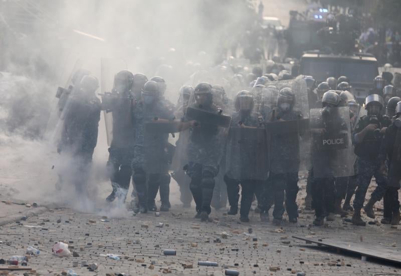 Fotos: Jornada de protestas contra el Gobierno en Beirut