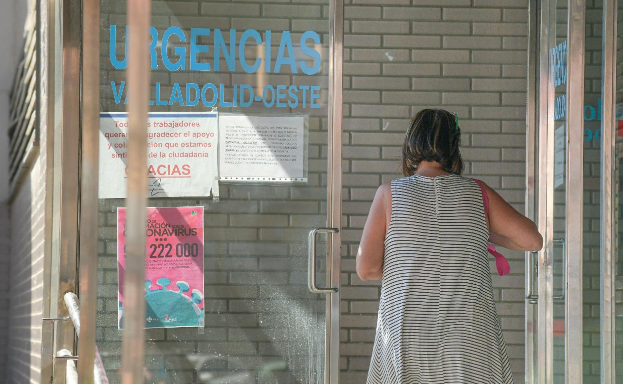 Pruebas covid en el centro de salud zona oeste en Valladolid. 