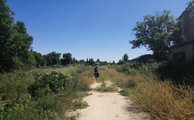 Vía verde a la llegada a Poza de la Sal.