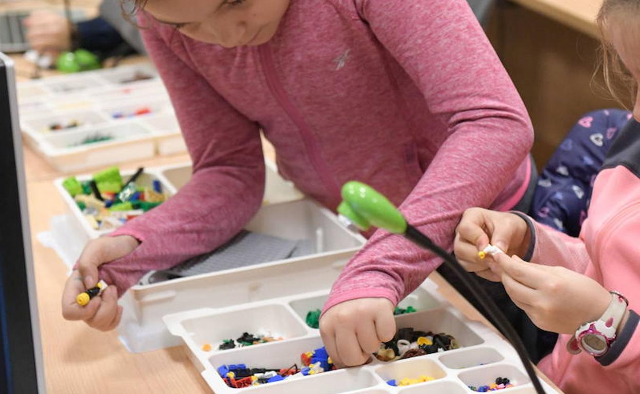 Actividades extraescolares en un colegio vallisoletano.