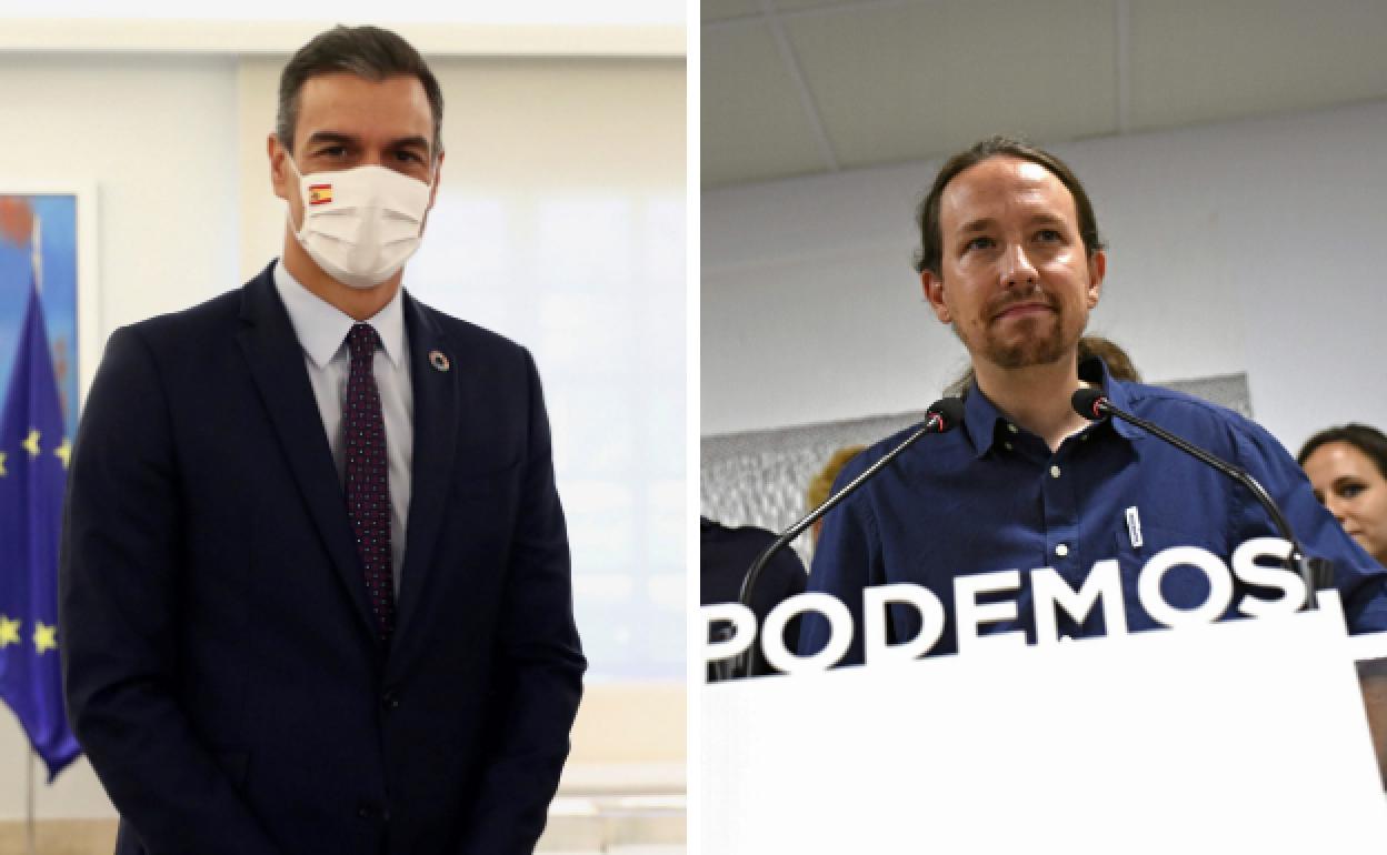 Pedro Sánchez y Pablo Iglesias.