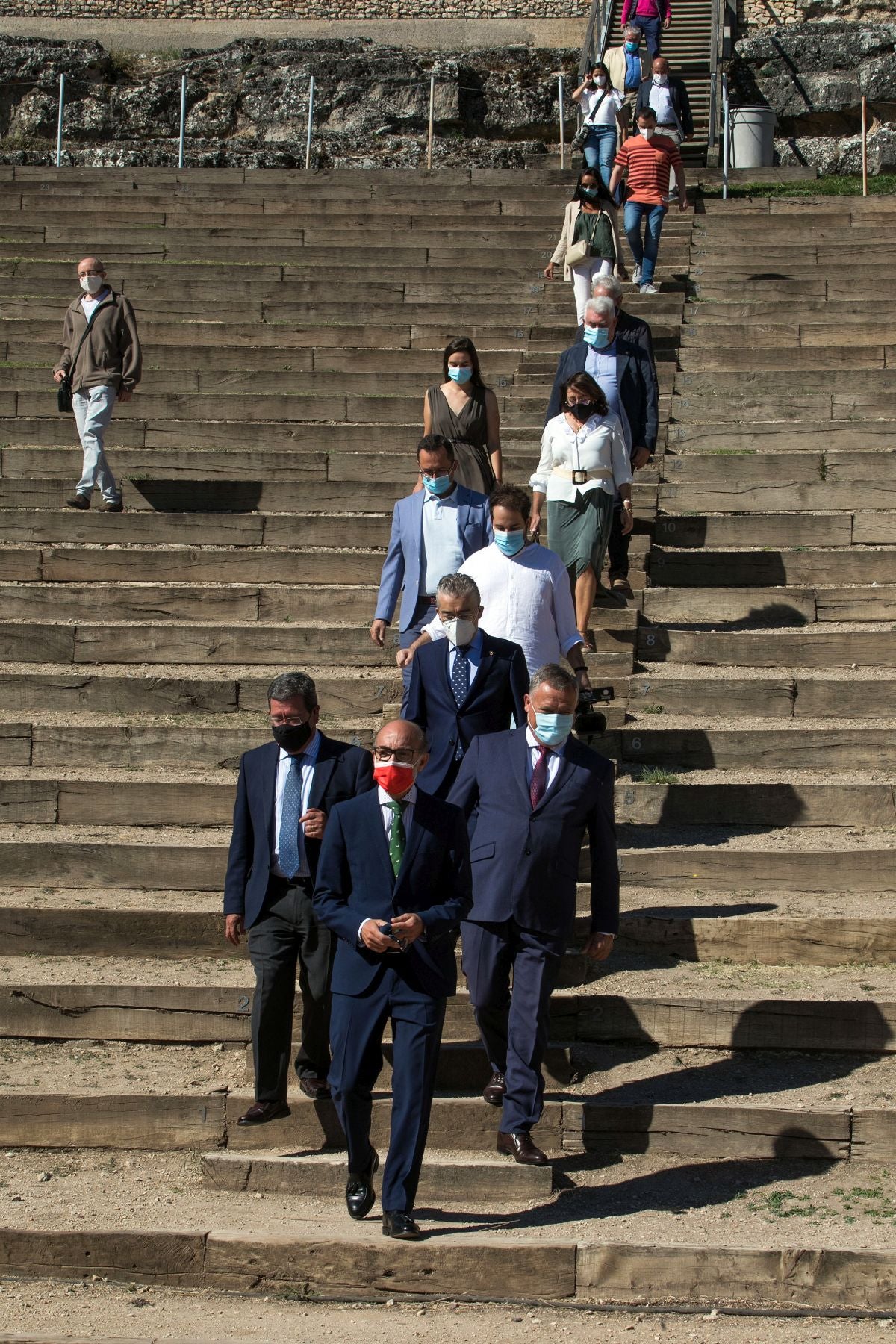 El teatro es el gran referente de yacimiento romano. 