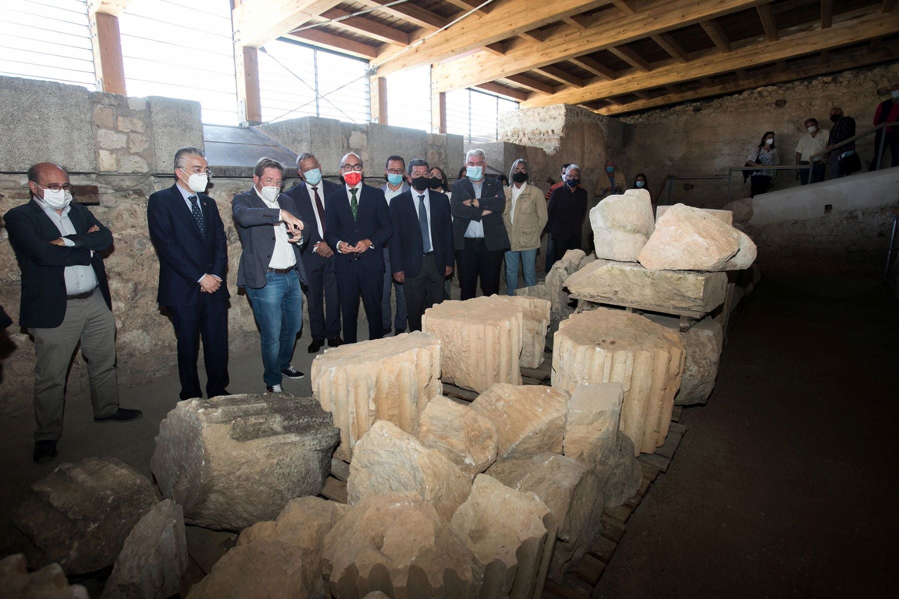 El teatro es el gran referente de yacimiento romano. 
