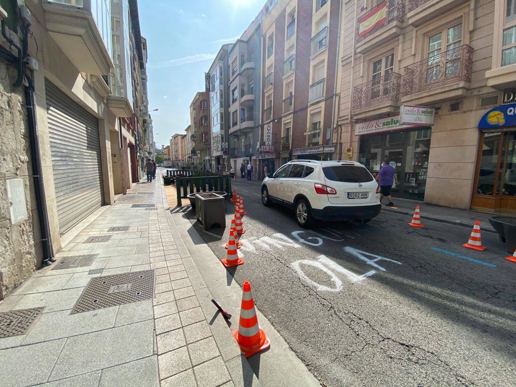 Fotos: La calle Santa Clara se reconfigura para priorizar a los peatones