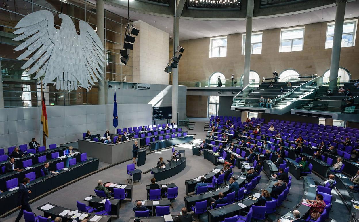 Sesión del Parlamento alemán. 