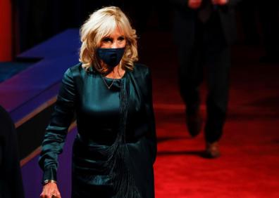 Imagen secundaria 1 - 1. Los hijos de Trump llegan al debate de Cleveland. 2. Jill Biden, esposa del candidato demócrata. 3. Melania Trump, primera dama. 