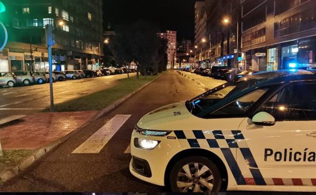 La Policía controla los accesos a la Plaza España tras el triunfo del Hereda San Pablo Burgos