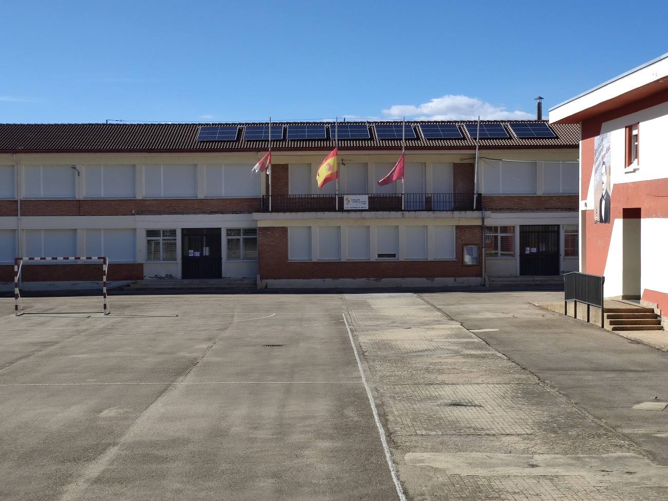 Placas solares en el colegio de Belorado. 