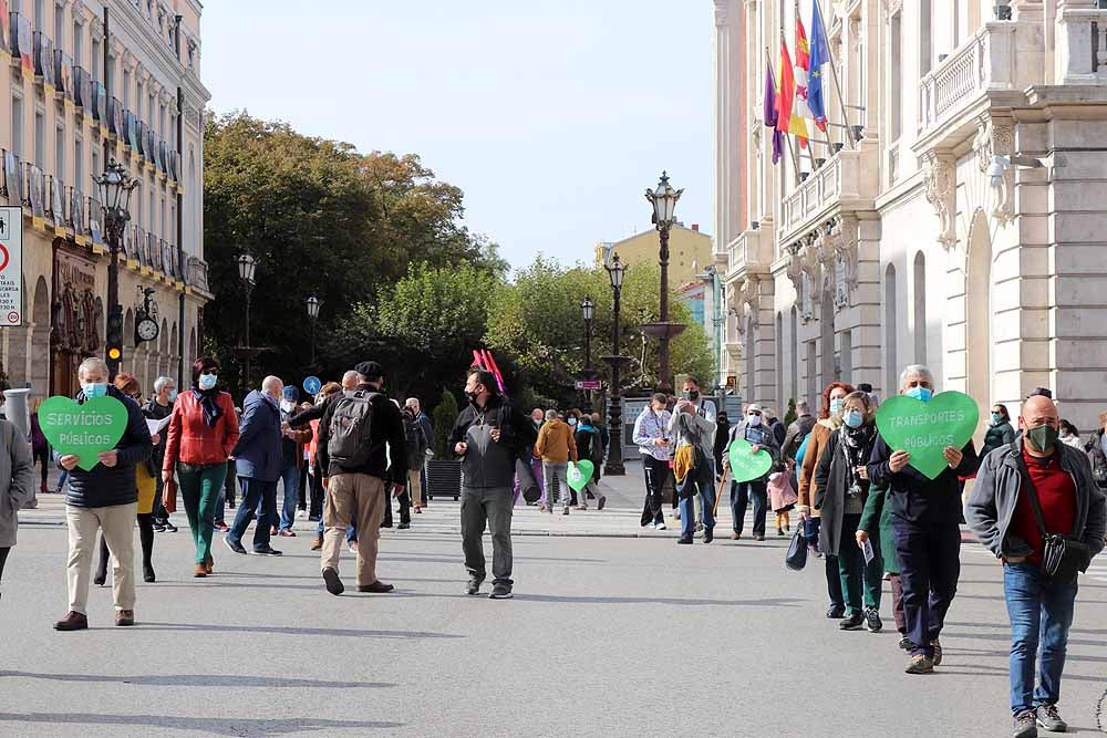 Manifestación contra la privatización de la sanidad en Burgos.