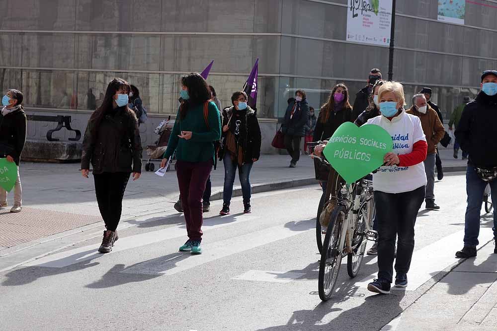 Manifestación contra la privatización de la sanidad en Burgos.