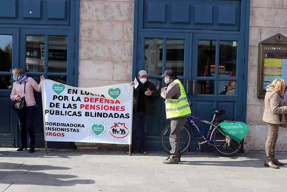 Manifestación contra la privatización de la sanidad en Burgos.