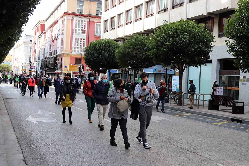 Manifestación contra la privatización de la sanidad en Burgos.